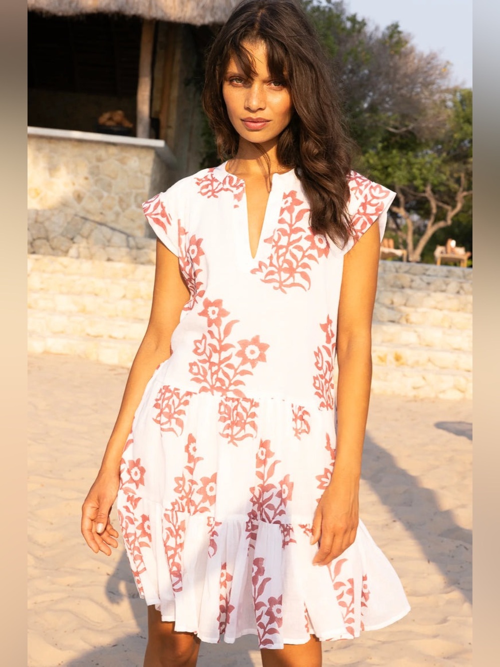 OLIPHANT Tuckernuck Roll Sleeve Dress Size Medium